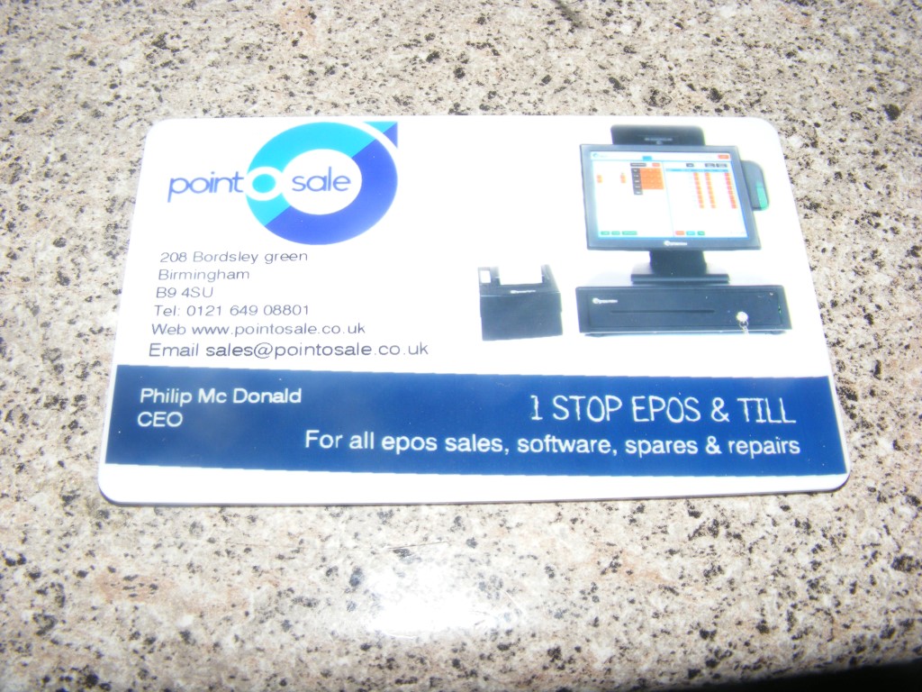 Pre printed 100 Clerk cards pointosale epos software magnetic